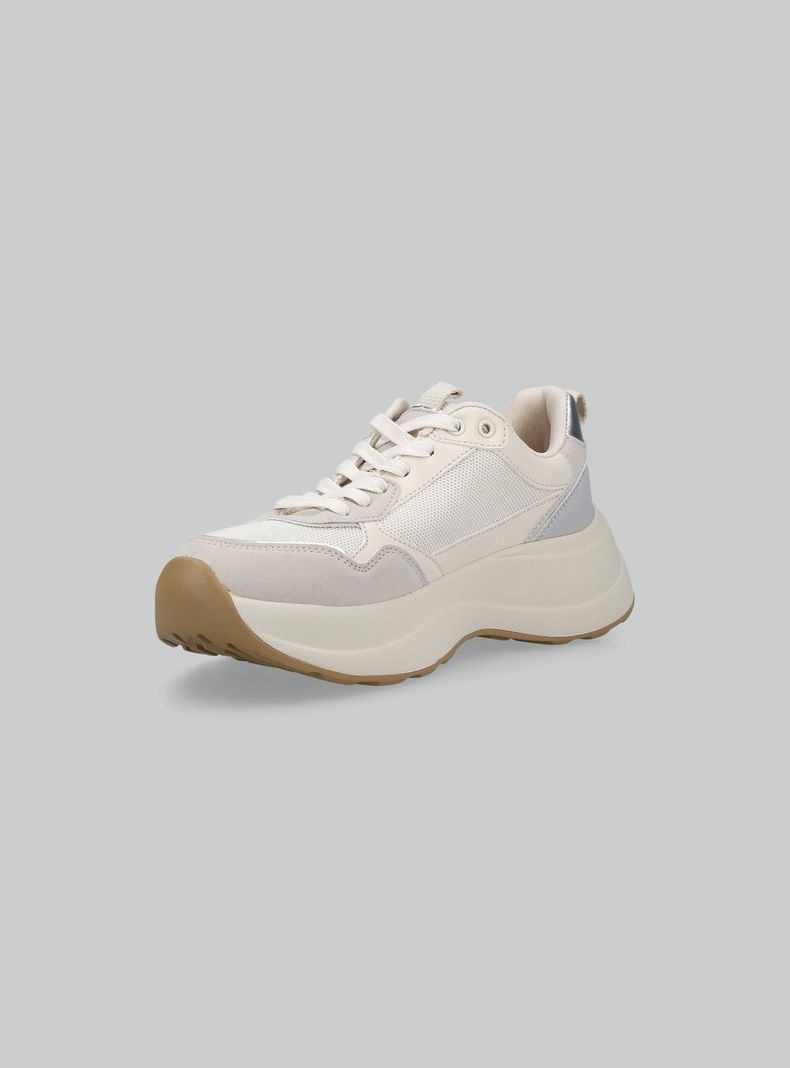 Zapatilla Urbana Plataforma Acordonada Mujer-2