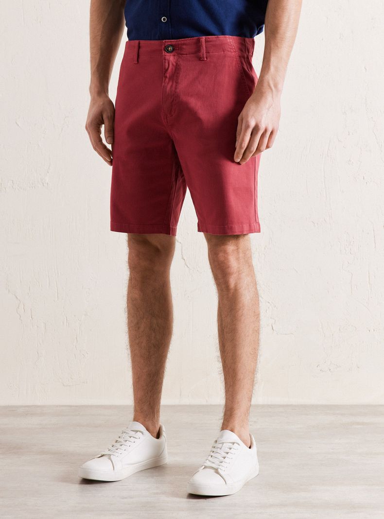 Bermuda Twill Básico con Elastano-0