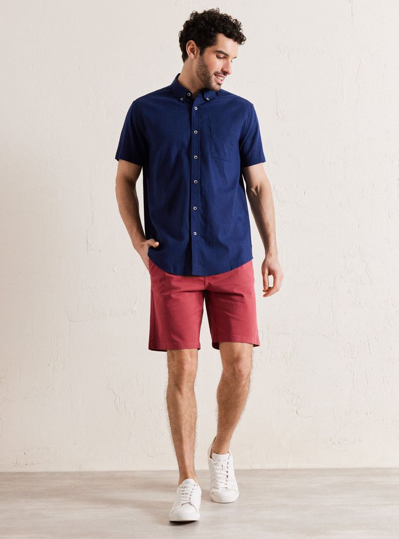 Bermuda Twill Básico con Elastano-4
