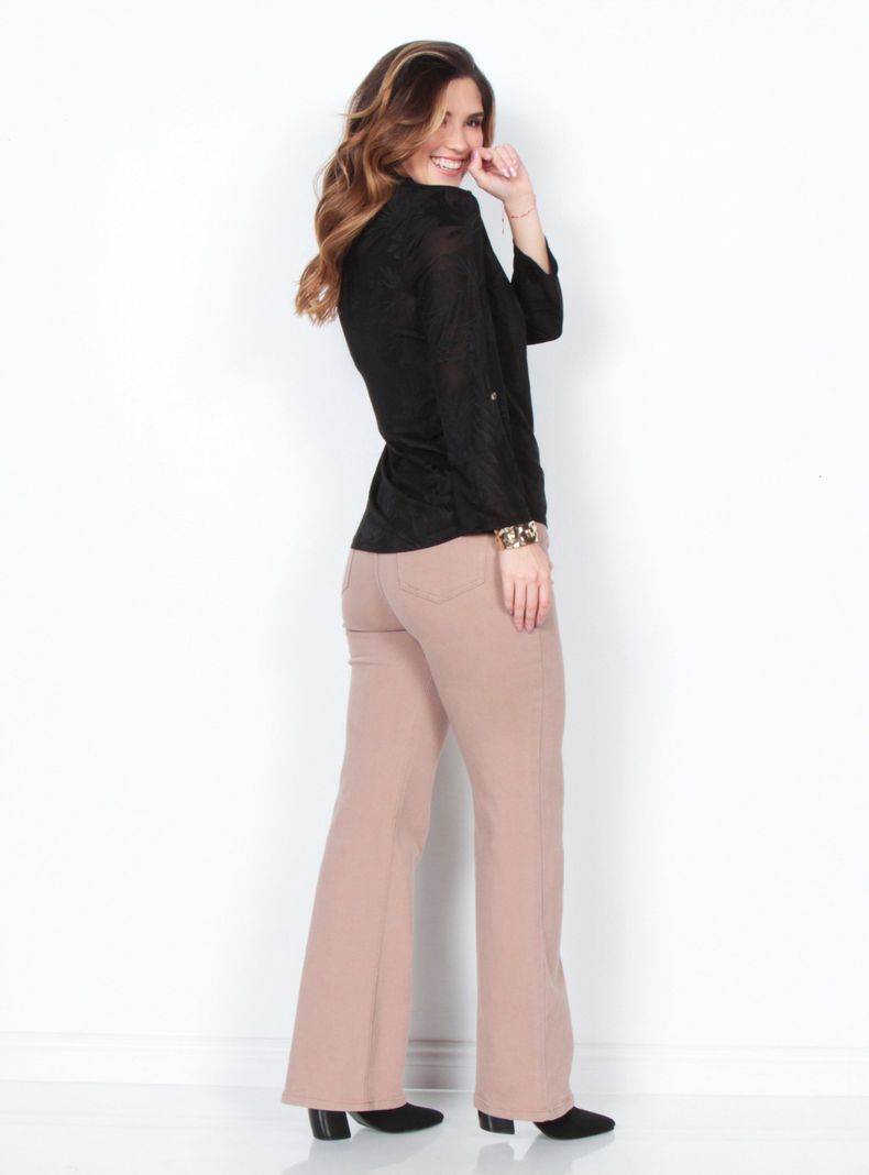 Blusa con Textura Abotonada en el Frente y Bolsillo-4
