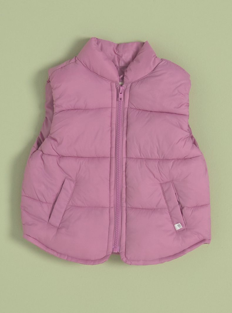 Parka sin Manga con Bolsillos-0