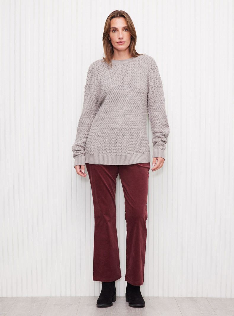 Sweater Jacquard con Hilo Metálico-4