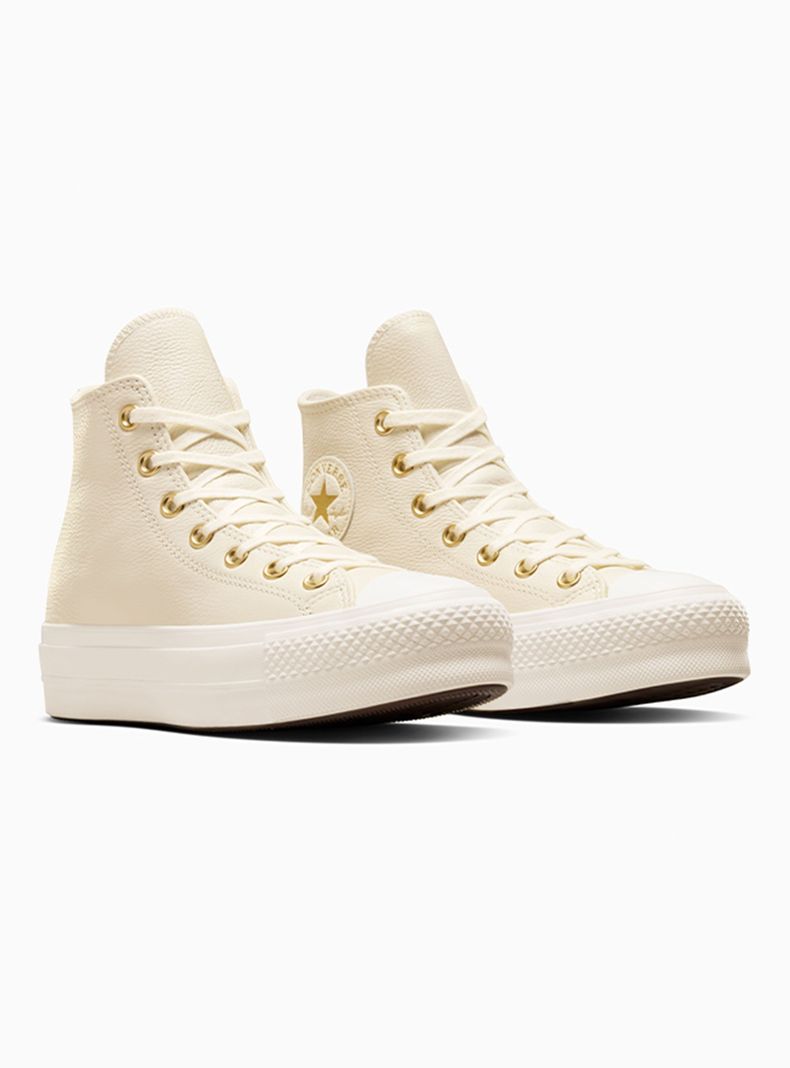 Zapatilla Urbana Logo All Star Lift Cuero Mujer-1