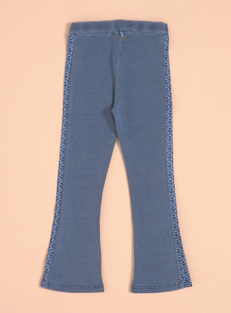 Calza Look Denim con Costados Estampados-3