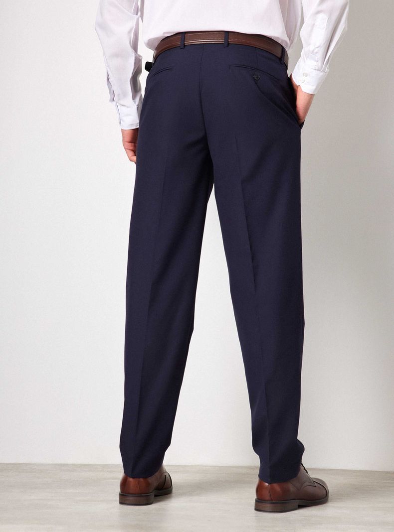 Pantalón Vestir Azul Marino-1