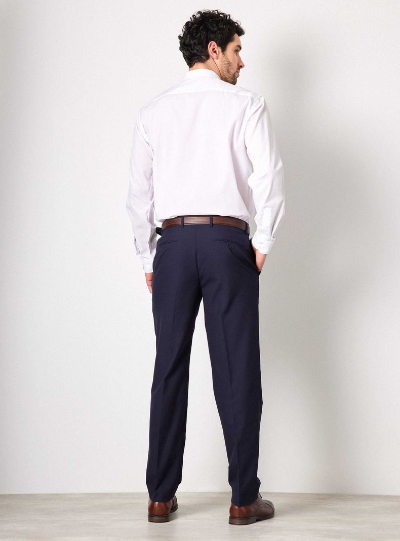 Pantalón Vestir Azul Marino-5