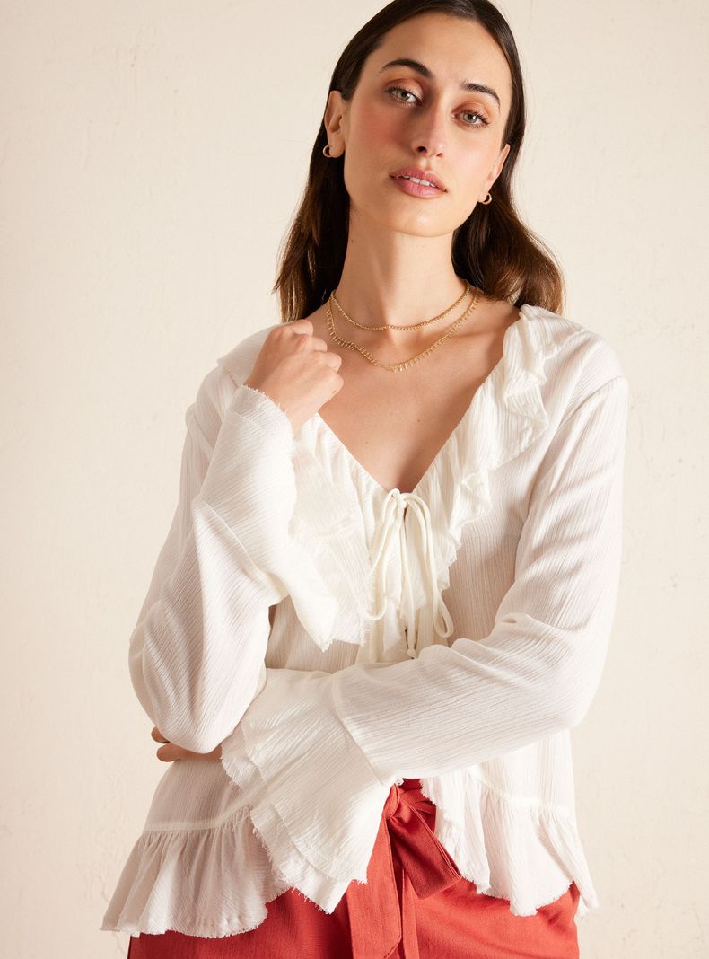 Blusa con Amarra y Vuelos-3