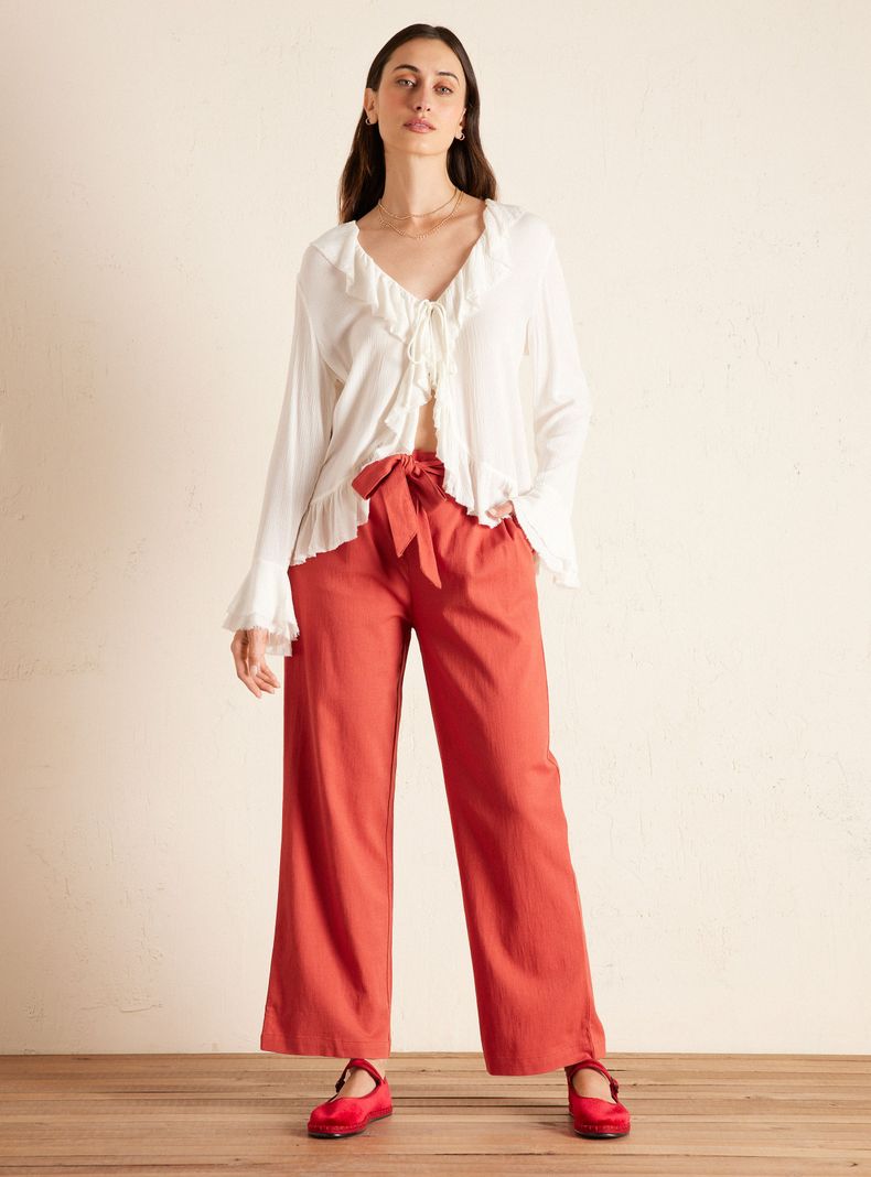 Blusa con Amarra y Vuelos-4