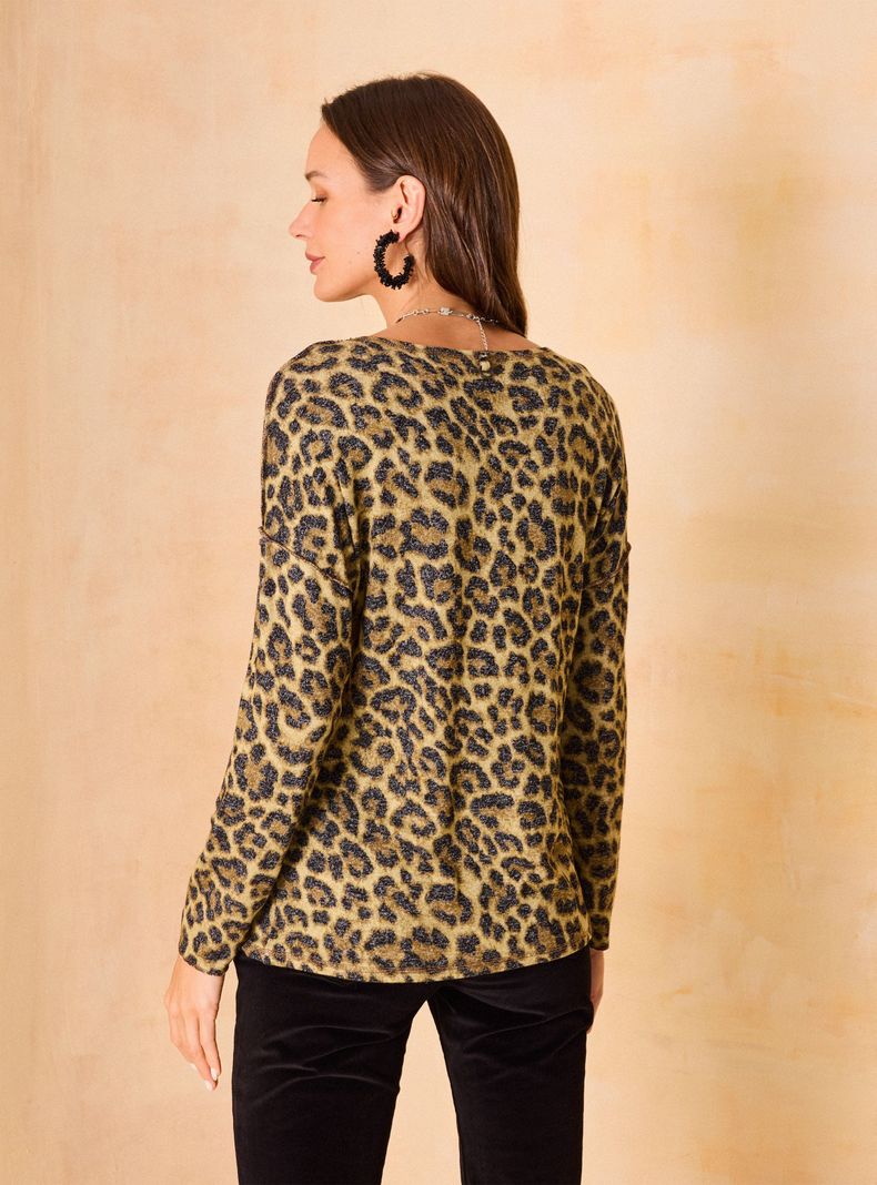 Polera Estampado Animal Print-1