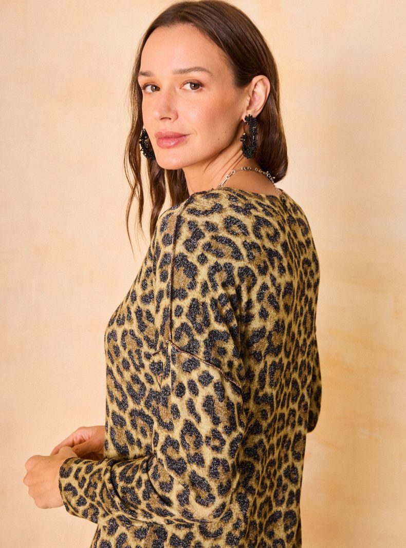 Polera Estampado Animal Print-3