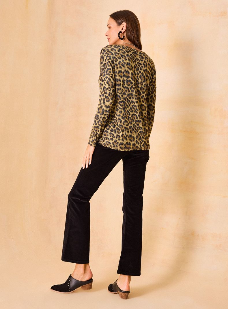 Polera Estampado Animal Print-5