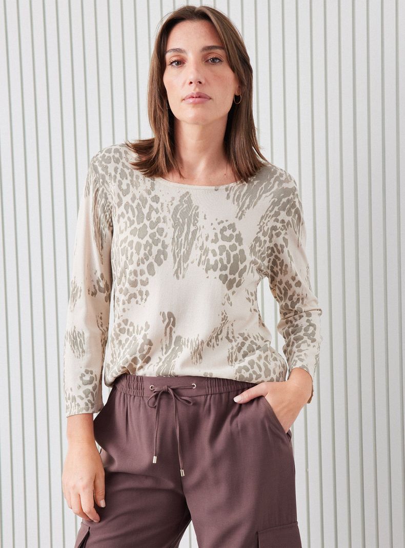 Sweater Diseño con Strass-0