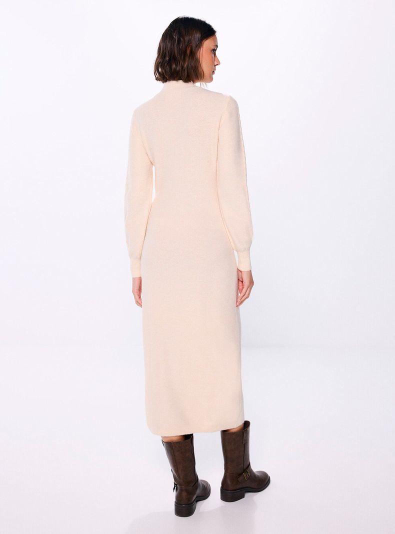 Vestido Midi Punto Cable Knit-1