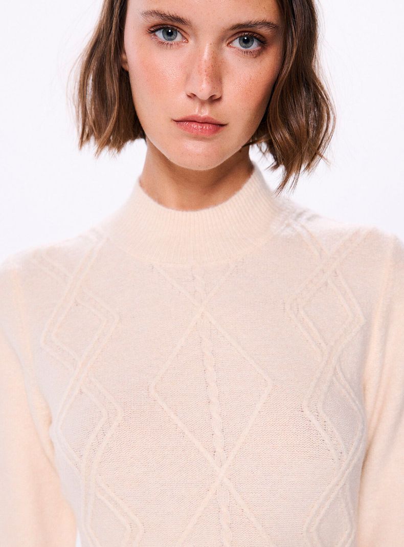 Vestido Midi Punto Cable Knit-3