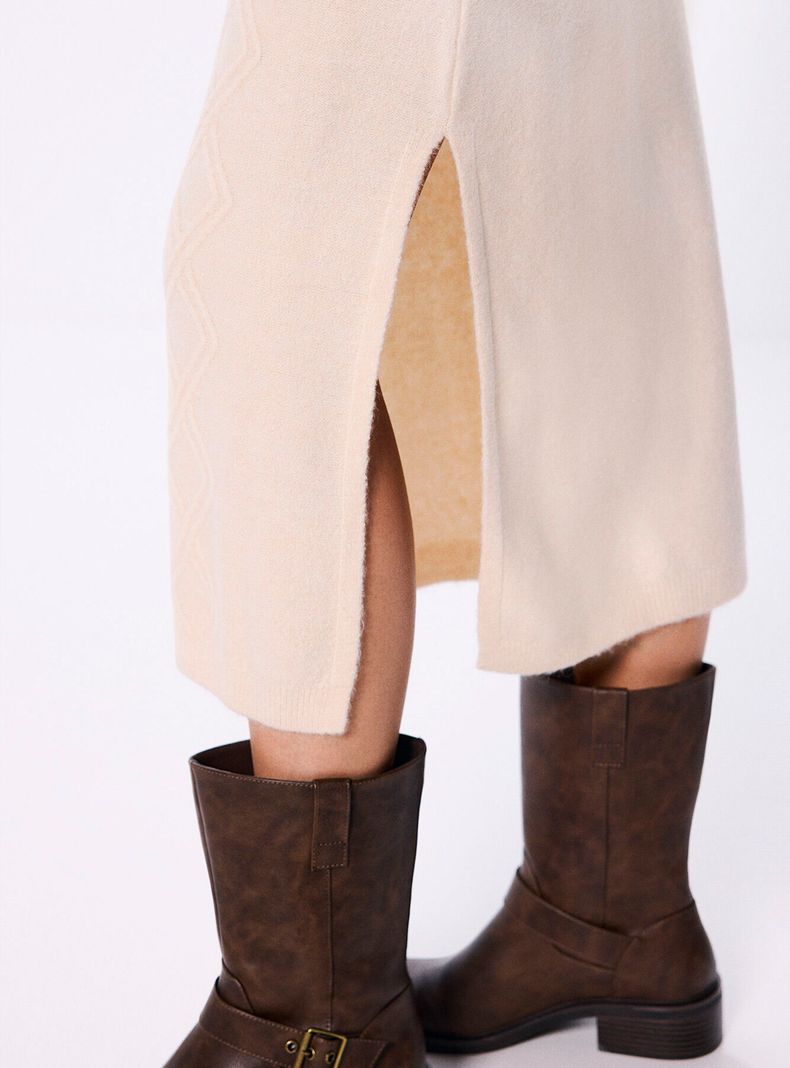 Vestido Midi Punto Cable Knit-4
