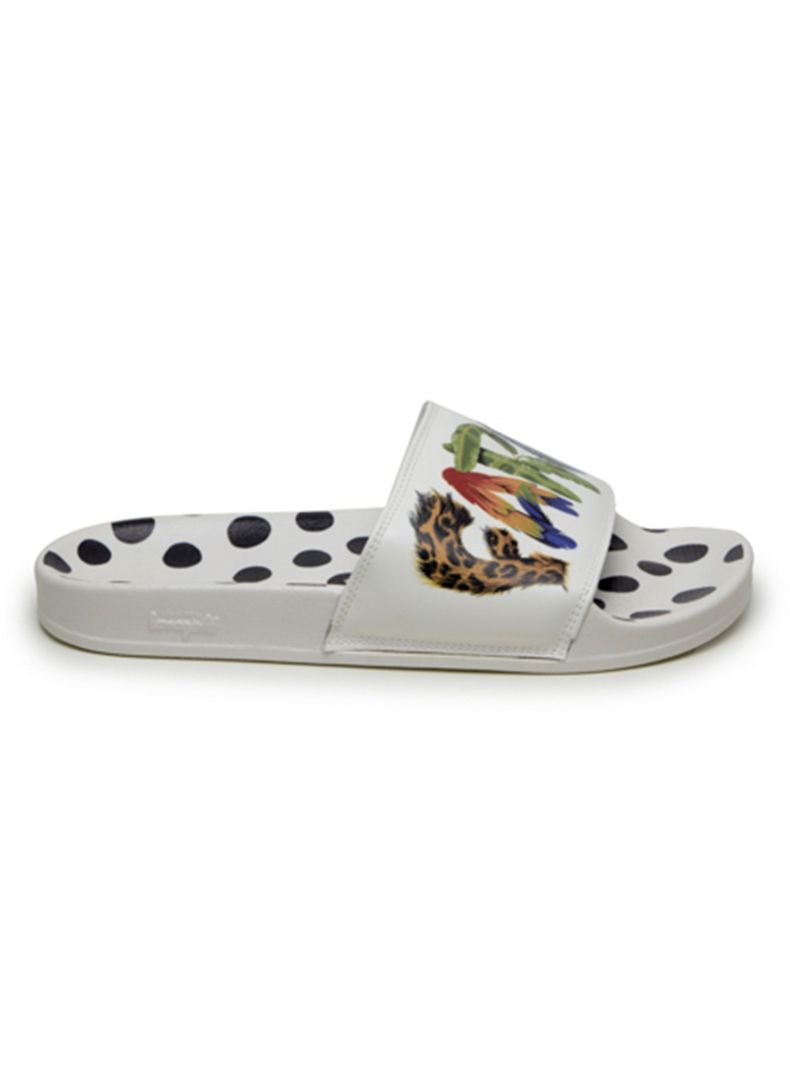 Sandalia Logo Print Puntos Mujer-0