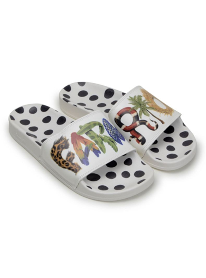 Sandalia Logo Print Puntos Mujer-1