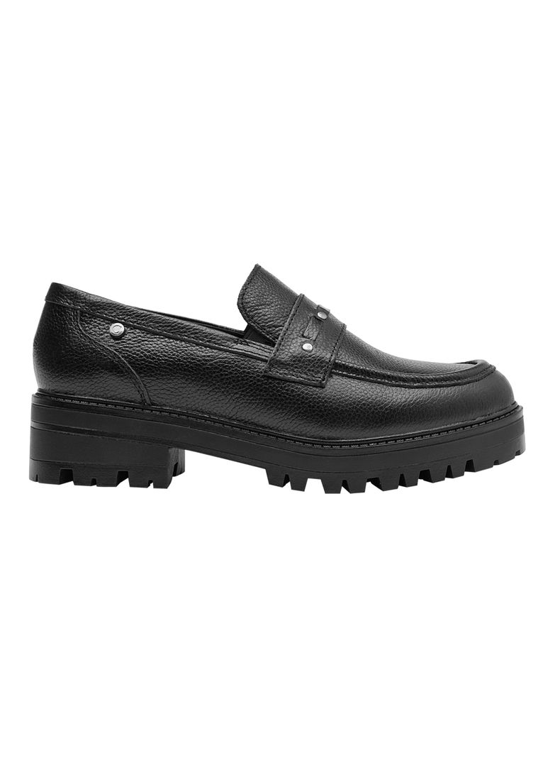 Mocasín Taco Cuadrado Cl017 Cuero Mujer-0