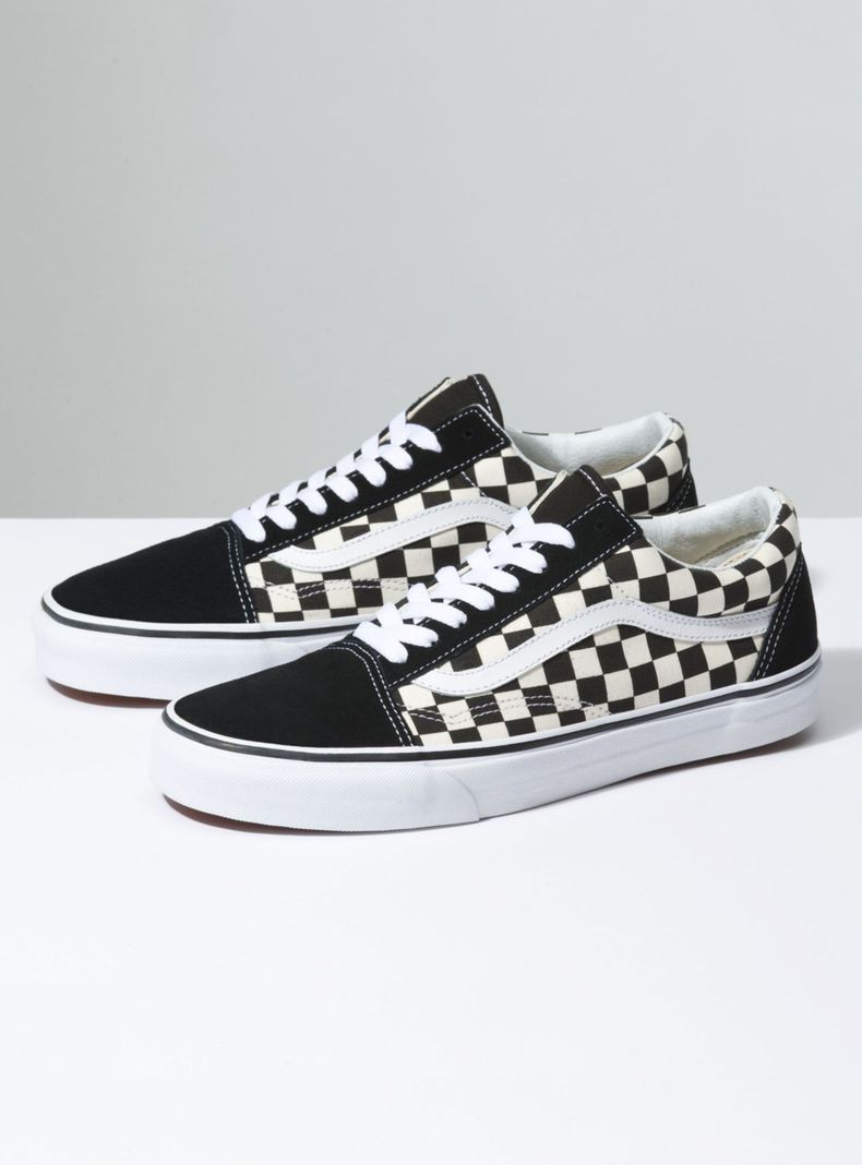 Zapatilla Urbana Primary Check Old Skool Unisex-1