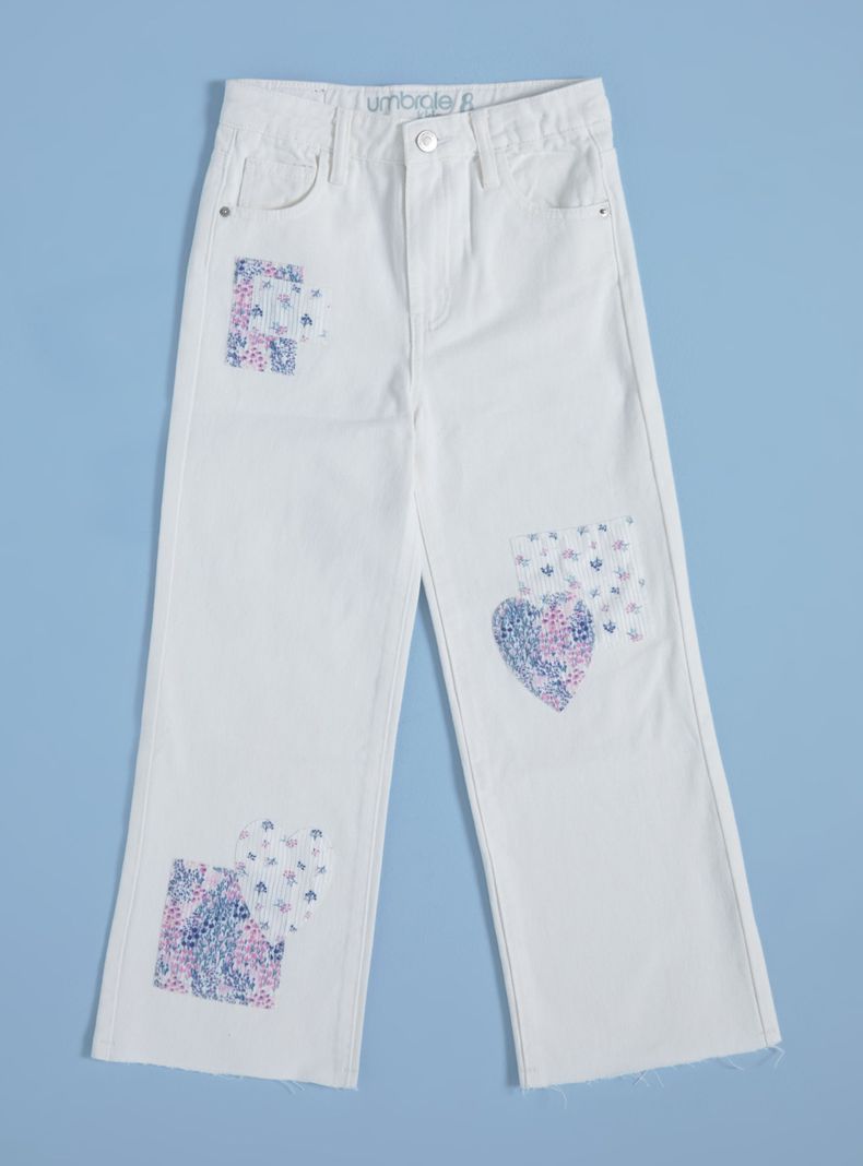 Jeans Pantalón Parches Patchwork-2