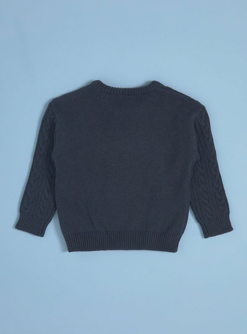 Sweater con Trenzas Frontal-1