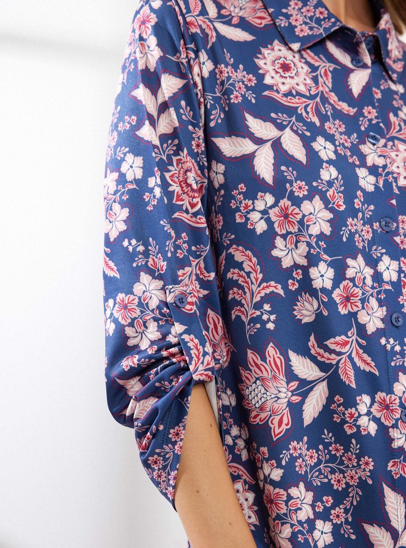 Camisa de Dormir Abotonado Full Print-3