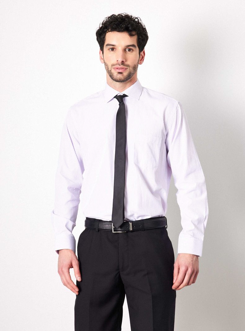 Camisa de Vestir Texturadas y Fantasía-0