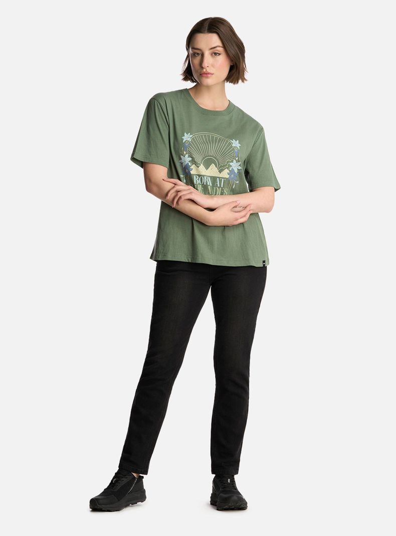 Polera Born At The Andes Print Logo T-Shirt-4