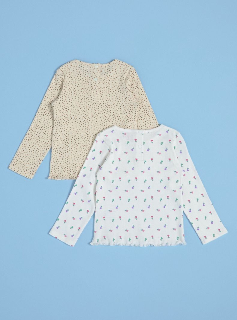 Polera Bipack de Rib Estampado-1