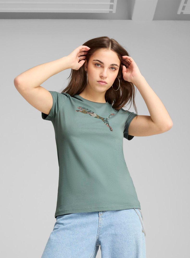 Polera Graphic Logotee Floral-0