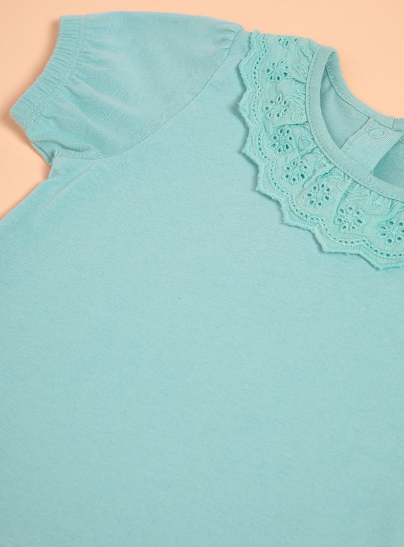 Polera con Manga Globo y Cuello Broderie-2