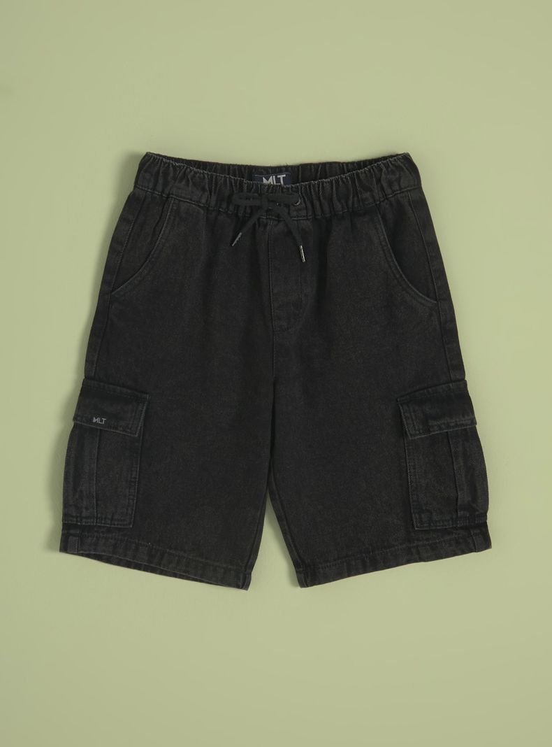 Short Bolsillos Cargo Acid Wash-2
