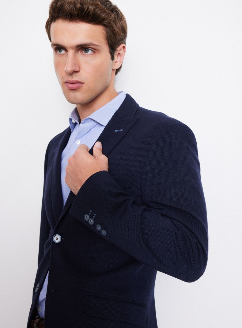 Vestón Slim Fit Knit Texturado-2