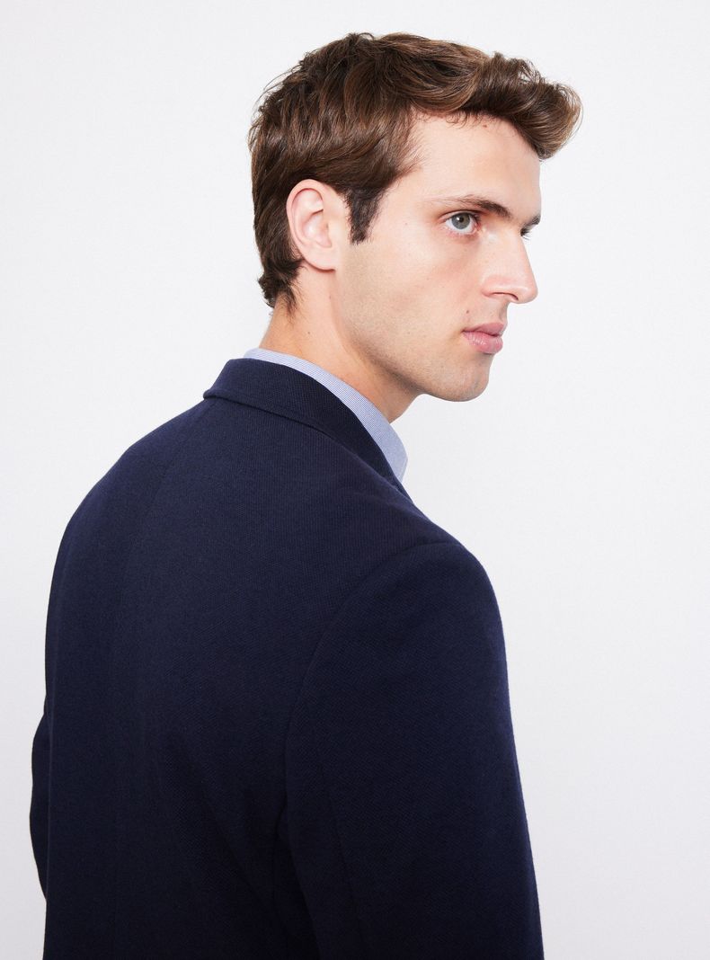 Vestón Slim Fit Knit Texturado-3
