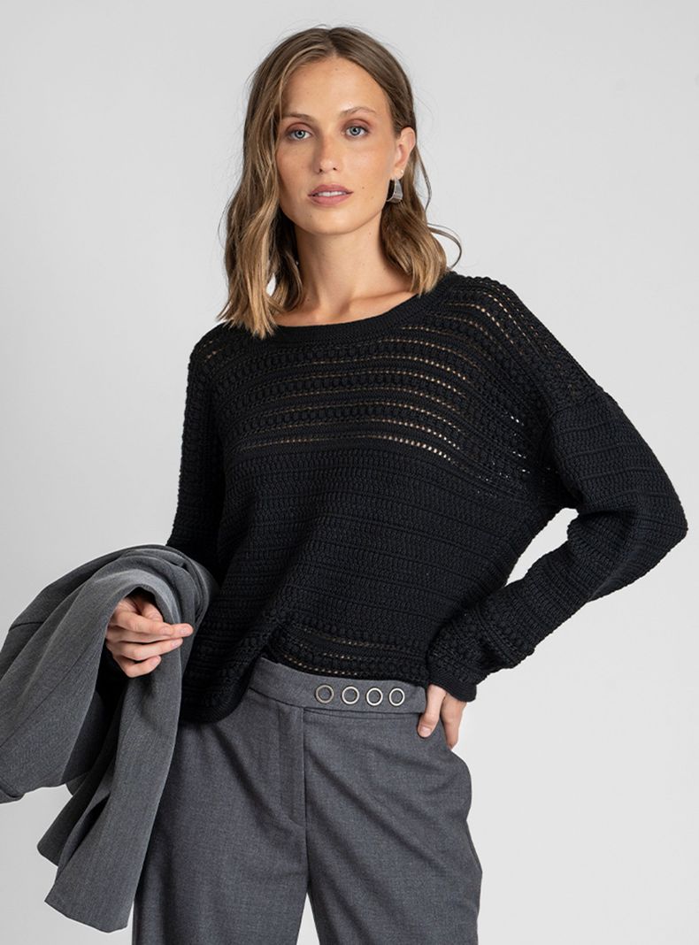 Chaleco Nina Negro-0