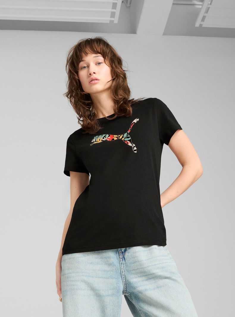 Polera Floral Logotee Graphics-0