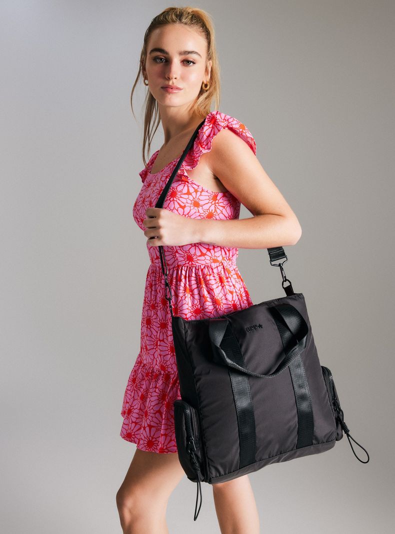 Cartera Tipo Tote de Nylon-0