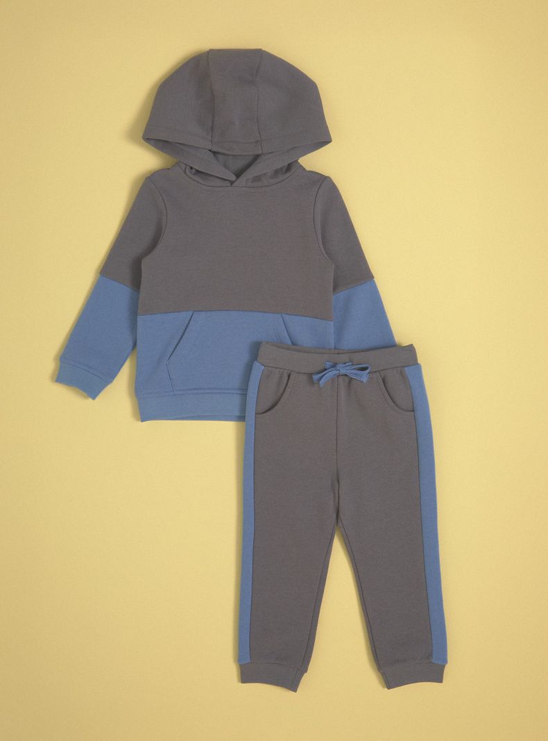 Buzo Color Block con Capucha-0