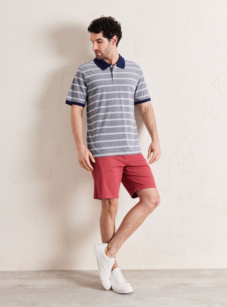 Polera Piqué Bloques Doble Hilo-4