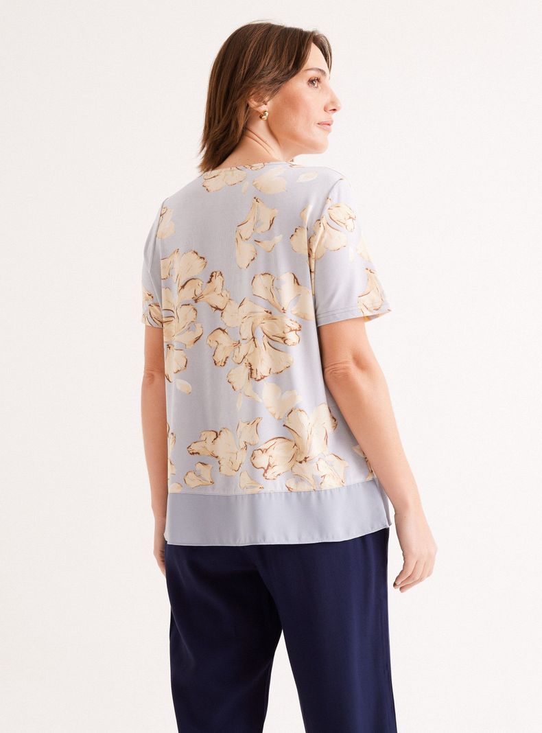 Polera con Accesorio en Escote-1