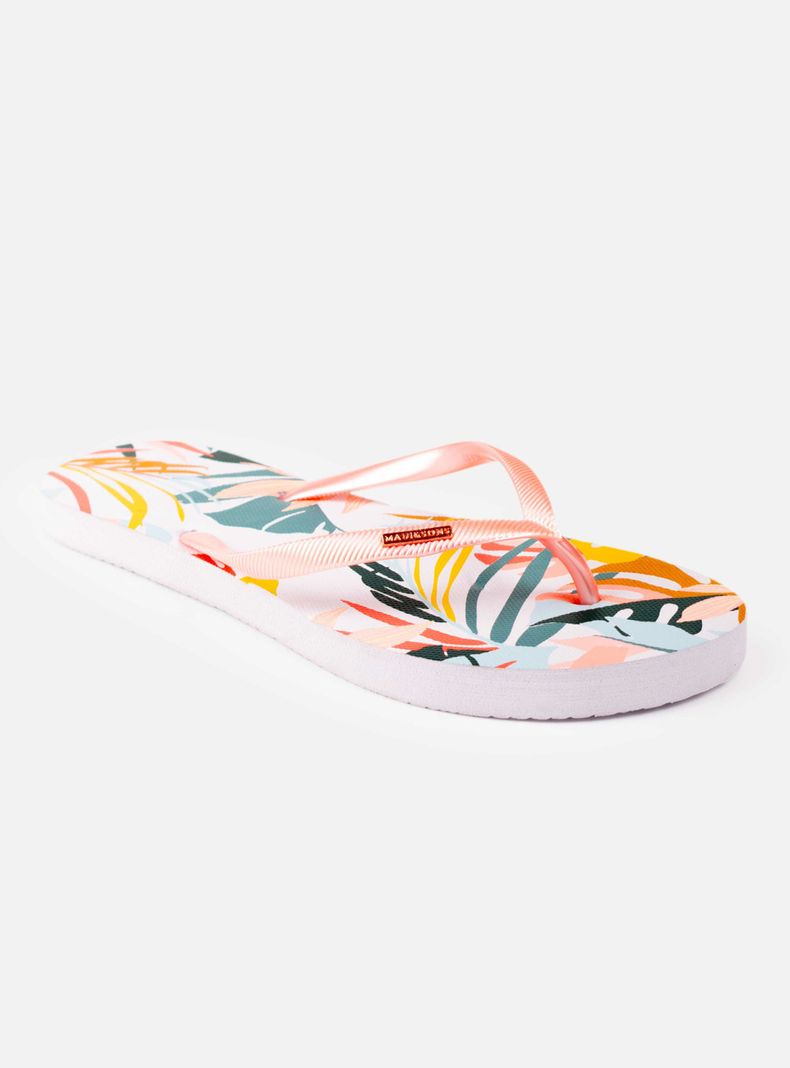 Sandalia Estampada Hojas Baja 5S1132WV Mujer-1