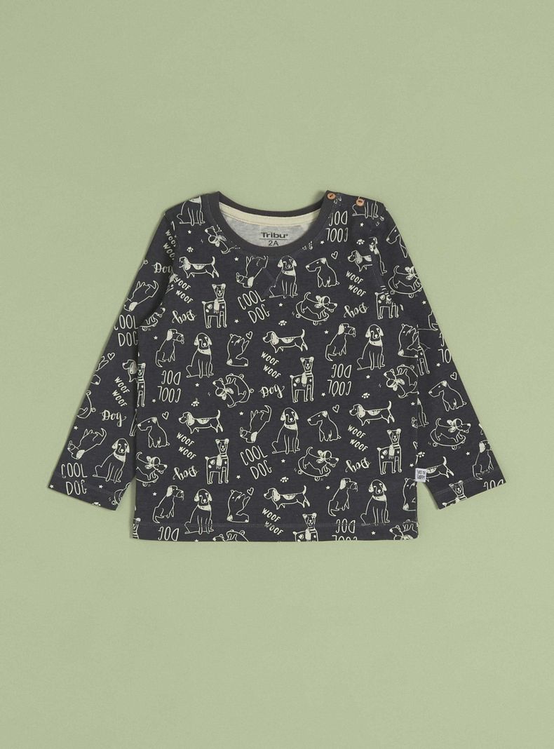 Polera Niño Estampado Completo-0