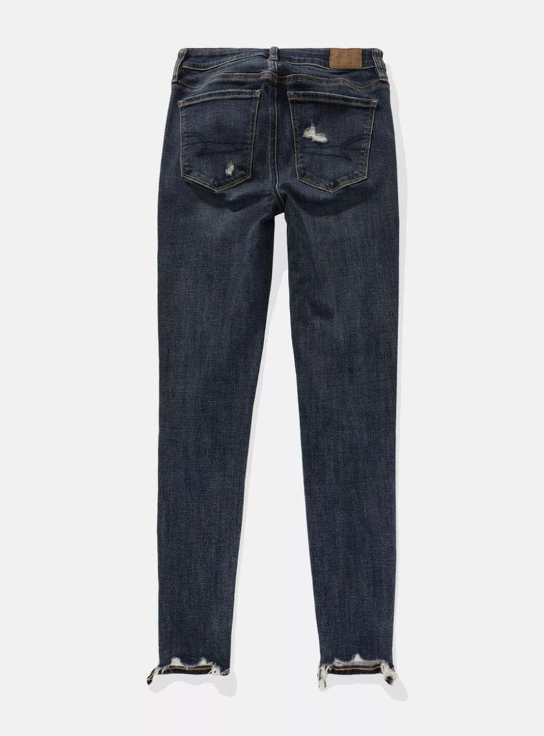 Jeans Ae Next Level Jegging Curvy Tiro Alto con Rasgados-4