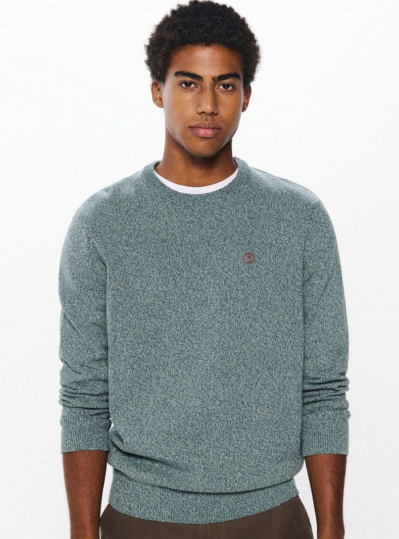 Sweater Algodón Liso Torzal-0