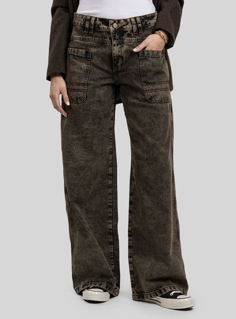 Jeans Tali Wide Leg Color-0