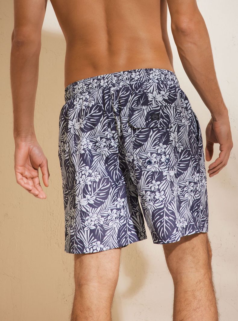 Short de Baño Summer Print Hojitas-3