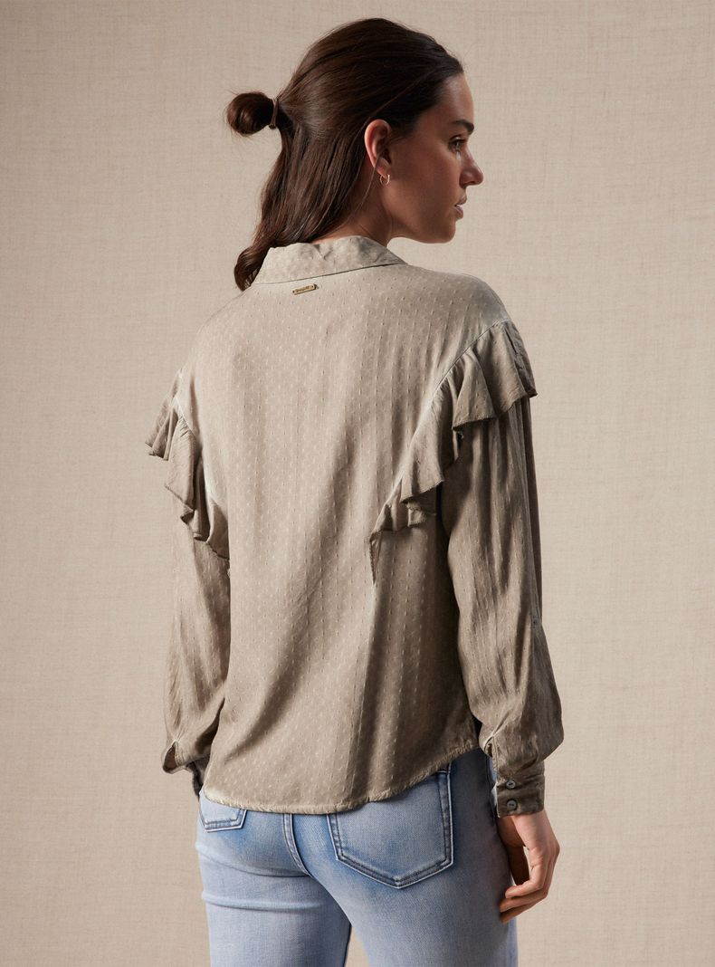 Blusa Vuelo en Delantero y Mangas-1