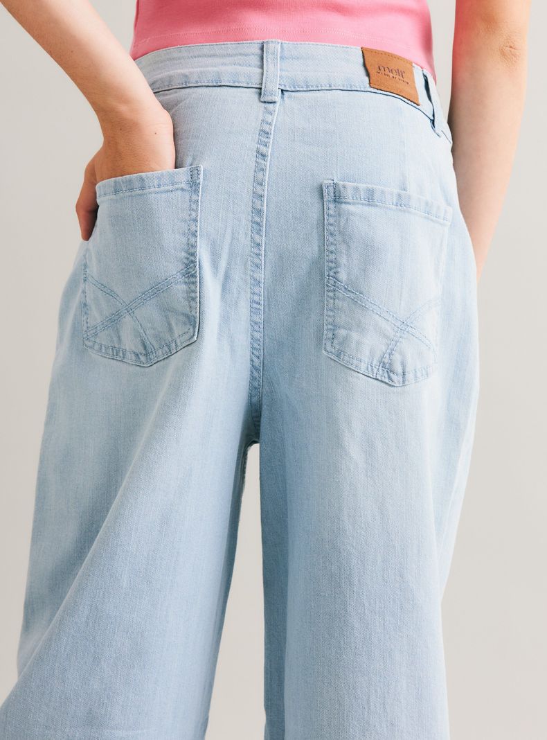 Jeans Wide Leg Azul-1