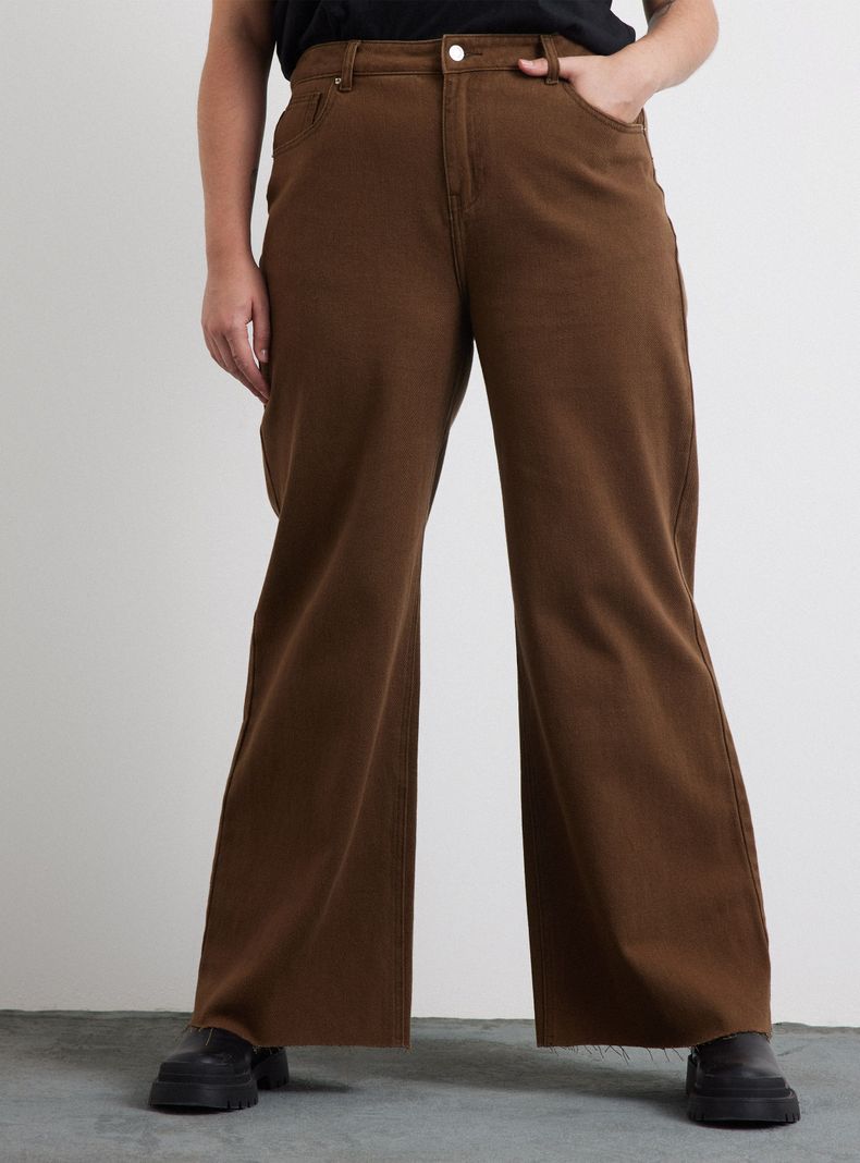 Jeans Wide Leg Lavados Denim Basic