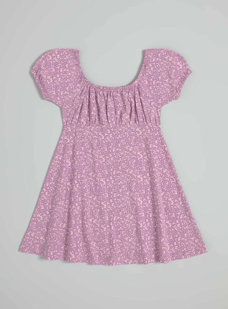 Vestido Manga Globo, Estampado-2